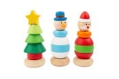 Babyleker - Small Foot Wooden Stacking Tower Christmas Figure 1 pcs. (Assorted) - 11466