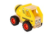 Treleker - Small Foot - Wooden Cement Truck Yellow - 12286