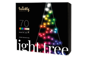 Smarthus - Twinkly Light Tree – Door Mounting Artificial Tree with 70 RGB + Warm White LEDs. 2 Meters. Black Wire. - TWWT050SPP-BEU