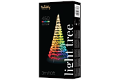 Smarthus - Twinkly Light Tree – 3 Meters Flag-pole Tree with 450 RGB + Warm White LEDs. Black Wire. Pole Included. - TWP500SPP-BEU