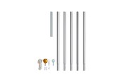 Smarthus - Twinkly Flagpole Kit for  6-meters-tall Light Tree. Aluminium. - TWP-01K-POLE-A