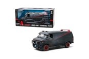 Modellbiler - Greenlight 1983 GMC Vandura Black Weathered Version with Bullet Holes the a-Team 1983-1987 TV Series 1:18 Diecast Model - 0810027490780