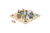 Brettspill & Puslespill - Small Foot - Wooden Ludo Game Farm Animals - 6257