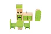 Treleker - Small Foot - Wooden Dollhouse Furniture Kitchen 5dlg. - 10873