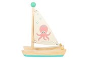 Leketøysbil - Small Foot - Bath Toy Wooden Catamaran Octopus - 11656