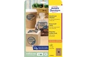 Papir, Fotopapir & Etiketter - Avery Brunt kraftpapir-etiketter, 62 x 42 mm, 450 Etiketter, Brun - L7110-25