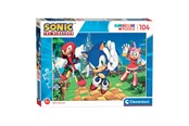 Puslespill - Clementoni Jigsaw Puzzle - Sonic 104st. Gulv - 27256