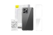 Mobil - Deksel og etui - Baseus Crystal Series for iPhone 11 pro max (clear) + tempered glass + cleaning kit - ARSJ000202