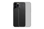 Mobil - Deksel og etui - Baseus Frosted Glass Case for iPhone 13 PRO (black) + tempered glass - ARWS001001