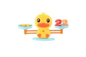 Babyleker - B.Duck B Duck Telling Balanse Leke - 258-BD015