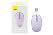 Mus - Baseus Wireless mouse F01B Tri-mode 2.4G BT 5.0 1600 DPI (purple) - 3 knapper - Lilla - B01055503513-00