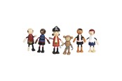 Treleker - Small Foot - Wooden Dolls Pirate Bendable 6pcs. - 12412