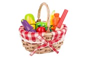 Rollelek - Small Foot - Wooden Picnic Basket with Cut Fruit - 11281