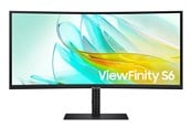 Skjerm - 34" Samsung ViewFinity S6 - 3440x1440 (UWQHD) - 100Hz - VA - 90W USB-C - Curved - LS34C652UAUXEN