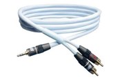 Lydkabel - Supra Biline MP-RCA Audiocable 3.5 mm jack - RCA Ice Blue 2 m - 1001900750