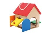 Treleker - Small Foot - Wooden House with Locks 9dlg. - 12090