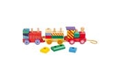 Treleker - Small Foot - Wooden Stacking Blocks Train 16dlg. - 3498