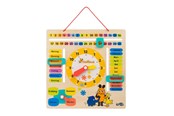 Treleker - Small Foot - Wooden Learning Board Watch Clock Mouse - German language - 10496