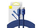 USB - Baseus Crystal Shine cable USB-C to USB-C 100W 2m (blue) - CAJY000703