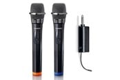 Mikrofon - Lenco MCW-020BK - Set of 2 wireless microphones with portable battery powered receiver - MCW-020BK