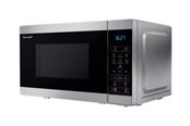 Mikrobølgeovn - Sharp YC-MS02E-S - microwave oven - freestanding - silver - YC-MS02ES