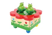 Treleker - Small Foot - Wooden Music Box Frog - 7541