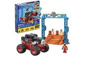 Byggesett - Hot Wheels MEGA Bone Shaker Crush Course Monster Truck Building Toy With 1 Figure (151 Pieces) - HKF87