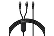 USB - Baseus 2in1 USB cable  Flash Series USB-C do USB-C 100W 1.5m (black) - CASS060001