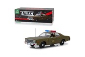 Modellbiler - Greenlight 1:18 Scale Diecast for 1977 Plymouth Fury US Army Police Model Car Army Green - 0819725024808