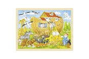 Puslespill - Goki Wooden Puzzle Noah's Ark 96pcs. Tre - 57535