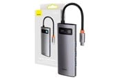 USB-hub - Baseus Adapter 5in1 Hub USB-C to 3x USB 3.0 + HDMI + USB-C PD USB-hub - USB 3.0 - 5 porter - Grå - WKWG020013