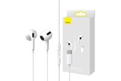 Hodetelefoner - Baseus Encok C17 Earphones (white) - NGCR010002