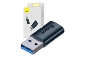 USB-hub - Baseus Ingenuity USB-A to USB-C adapter OTG (blue) USB-hub - USB 3.0 - 1 - Blå - ZJJQ000103