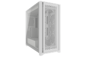 Kabinett - Corsair 5000D CORE AIRFLOW TG - White - Kabinett - Miditower - Hvit - CC-9011262-WW