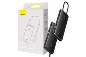 USB-hub - Baseus Hub 6w1 Lite Series USB-C to 2x USB 3.0 + USB-C PD + HDMI + SD/TF (black) USB-hub - USB 3.0 - 2 porter - Svart - WKQX050101