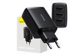 Strømkabel (intern) - Baseus Compact Quick Charger 3x USB 17W (Black) - CCXJ020101