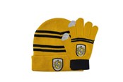 Reklameartikler - Harry Potter - HP Beanie/Gloves Hufflepuff Adult set EU - Beanie - 4895205606692