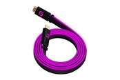 Skjermkabel - Floating Grip 3M HIGH-SPEED LED HDMI CABLE V2.1 - PINK - FG-HDMILED-300-PINK