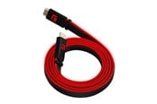 Skjermkabel - Floating Grip 3M HIGH-SPEED LED HDMI CABLE V2.1 - RED - FG-HDMILED-300-RED