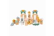 Treleker - Small Foot - Wooden Building Blocks Safari 50dlg. - 11699