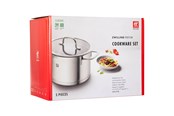 Gryter - Zwilling TrueFlow - Cookware set with cover - 5 items - round - silver - 66920-005-0