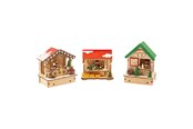 Treleker - Small Foot - Wooden Decoration Christmas Market with Lights Set of 3 - 11390