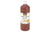 Kreative leker - Creall School paint Dark brown 1 liter - 01819