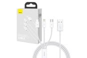 USB - Baseus Quick Charge USB to M+L+C  Superior Data 3.5A 1m (White) - P10320105221-00