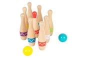 Utendørsleker - Small Foot - Wooden Bowling Game with Zigzag Pattern 11 pcs. - 11912