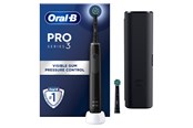 Elektrisk tannbørste - Oral-B Elektrisk tannbørste Pro 3 3500 Black Edition + Extra CA Black Brush Head + Travel Case - 8006540759912