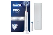 Elektrisk tannbørste - Oral-B Elektrisk tannbørste Pro3 White + Extra Sensi Brush Head - 8006540759929