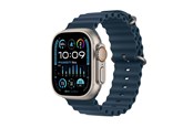 Smartklokke, Smartwatch & Sportsklokke - Apple Watch Ultra 2 GPS + Cellular 49mm - Titanium Case with Blue Ocean Band - MREG3DH/A