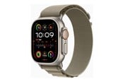 Smartklokke, Smartwatch & Sportsklokke - Apple Watch Ultra 2 GPS + Cellular 49mm - Titanium Case with Olive Alpine Loop - Medium - MREY3DH/A