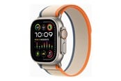 Smartklokke, Smartwatch & Sportsklokke - Apple Watch Ultra 2 GPS + Cellular 49mm - Titanium Case with Orange/Beige Trail Loop - M/L - MRF23DH/A